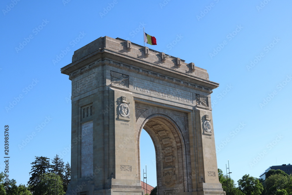 Arc of Triumph in Bucharest, Romania  