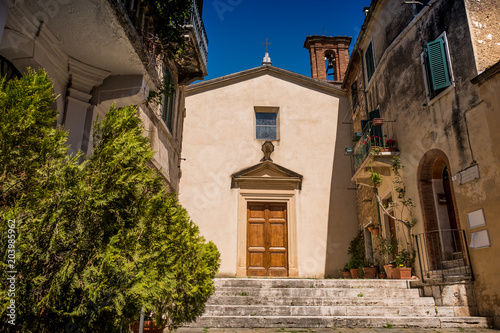 SERRE di RAPOLANO, TUSCANY, Italy - Church of the Company of Santa Caterina della Misericordia © robertonencini