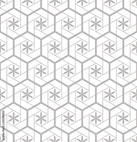 Seamless pattern for tiles in the bathroom. Drawing for home textiles. Pattern made of hexagons.