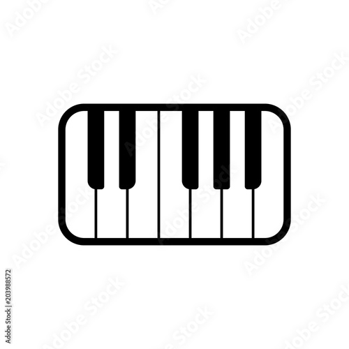 Piano keyboard icon