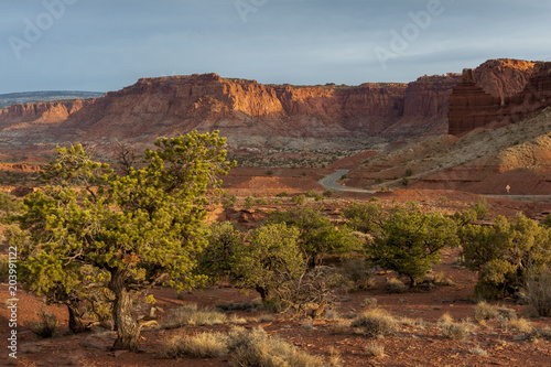 Capitol Reef National Park Viewpoint. The Panorama Viewpoint along highway 24 is a perfect spot for both daytime photo opportunities and for night sky watching and star gazing.