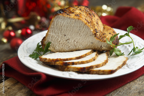 Homemade festive roast