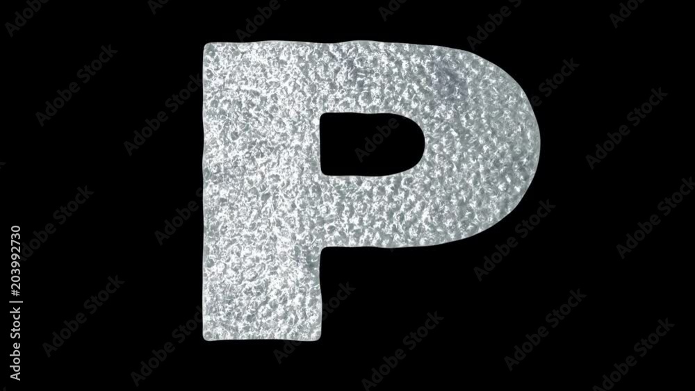 Letter P - Animated Ice Water Letters Concept
Letter P - Animated Ice Water Letters Concept