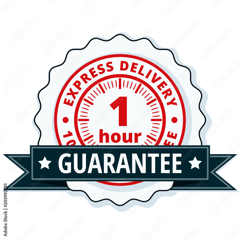 1 Hour Express Delivery illustration 1 Hour Express Delivery illustration