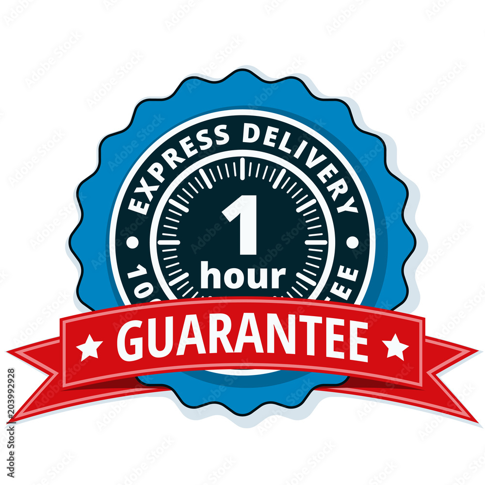 1 Hour Express Delivery illustration 1 Hour Express Delivery illustration
