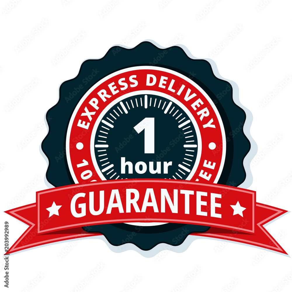 1 Hour Express Delivery illustration 1 Hour Express Delivery illustration