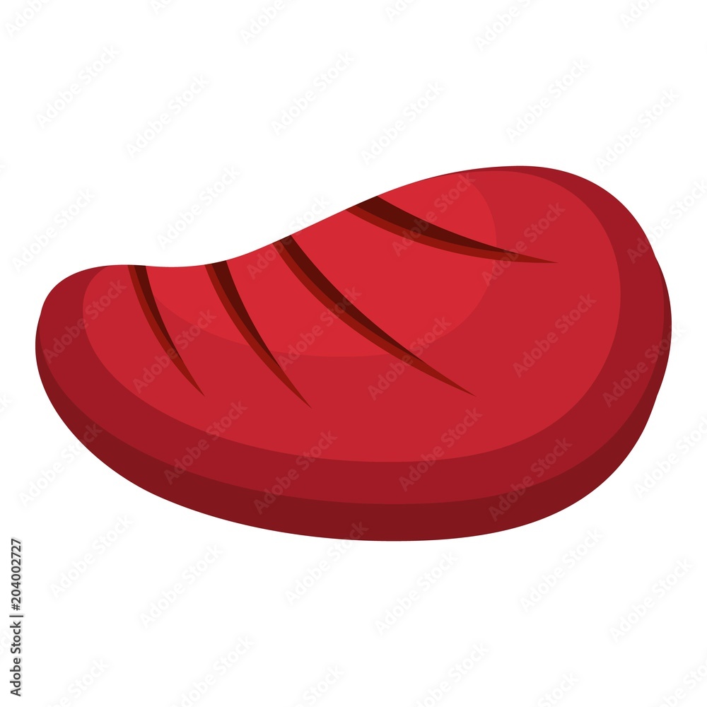 Delicious steak icon. Flat illustration of delicious steak vector icon for web Delicious steak icon. Flat illustration of delicious steak vector icon for web