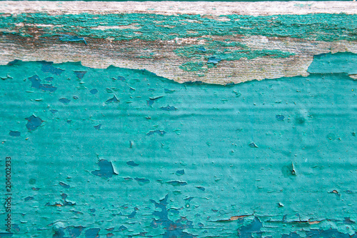 wood, old, board, cracks, paint, blue, green, peeled, shadow play