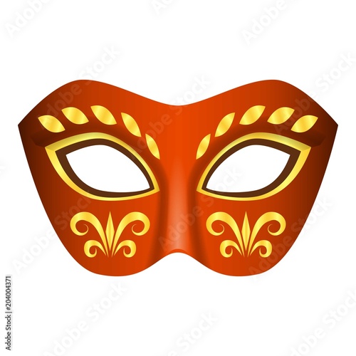 Aboriginal mask icon. Realistic illustration of aboriginal mask vector icon for web