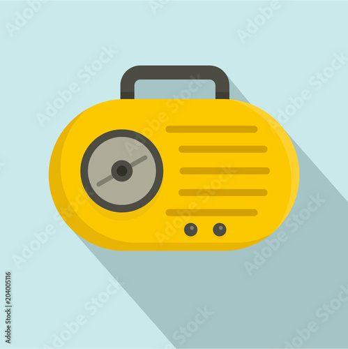 Mini radio icon. Flat illustration of mini radio vector icon for web design