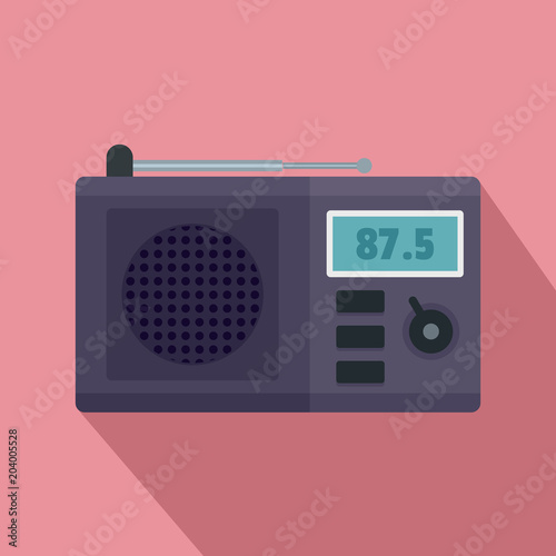 Modern radio icon. Flat illustration of modern radio vector icon for web design