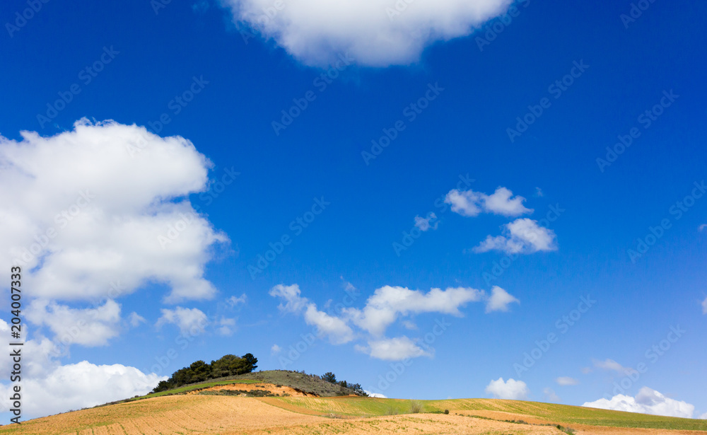 The sky with clouds for Spanish lands, Leon The sky with clouds for Spanish lands, Leon