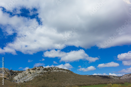 The sky with clouds for Spanish lands, Leon