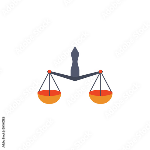 colored laboratory scales icon. Element of science and laboratory for mobile concept and web apps. Detailed laboratory scales icon can be used for web and mobile. Premium icon