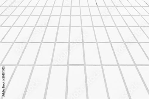 Outdoor white brick tile floor background