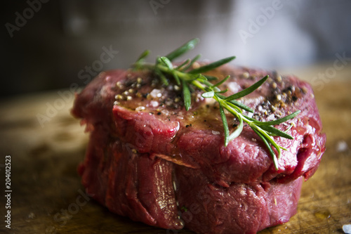A fillet steak food photography recipe idea