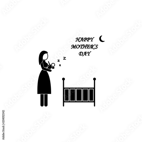mother puts the child icon. Element of mother day for mobile concept and web apps. Detailed mother puts the child icon can be used for web and mobile. Premium icon