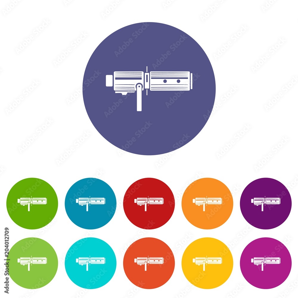 Studio lighting equipment icon, simple style Studio lighting equipment icon, simple style