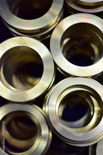 Metal brass o-ring selective focus