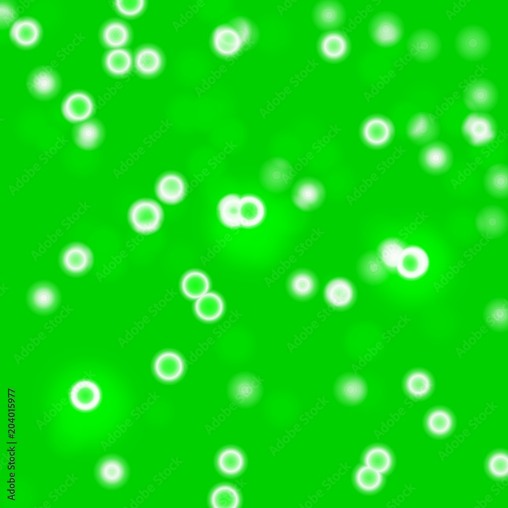 Green juice and small bubbles, abstract background 
