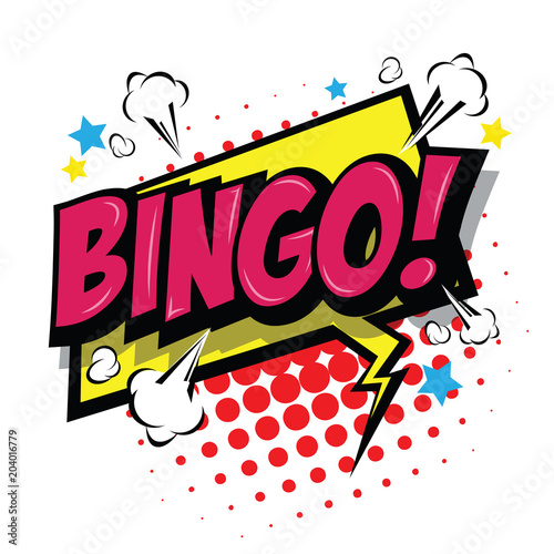 Bingo! Comic Speech Bubble