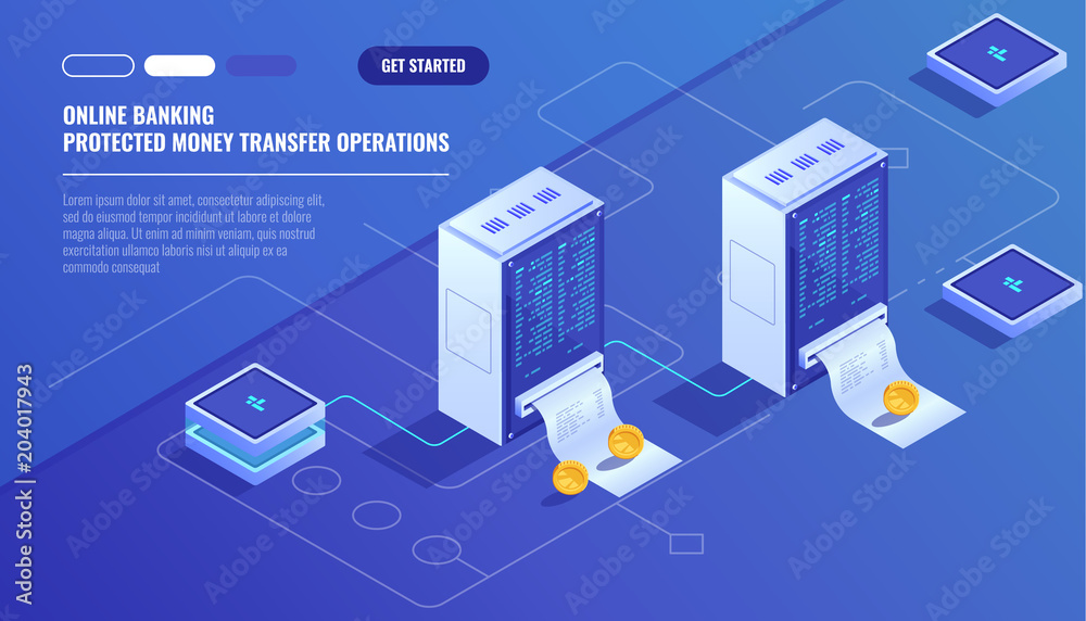 isometric vector technology isometric vector technology