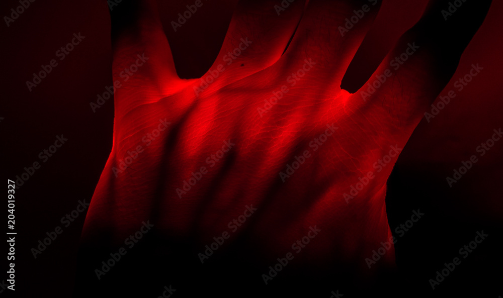 light inside the hand