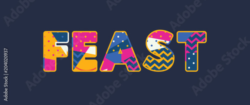 Feast Concept Word Art Illustration