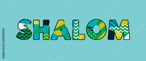 Shalom Concept Word Art Illustration