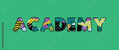 Academy Concept Word Art Illustration