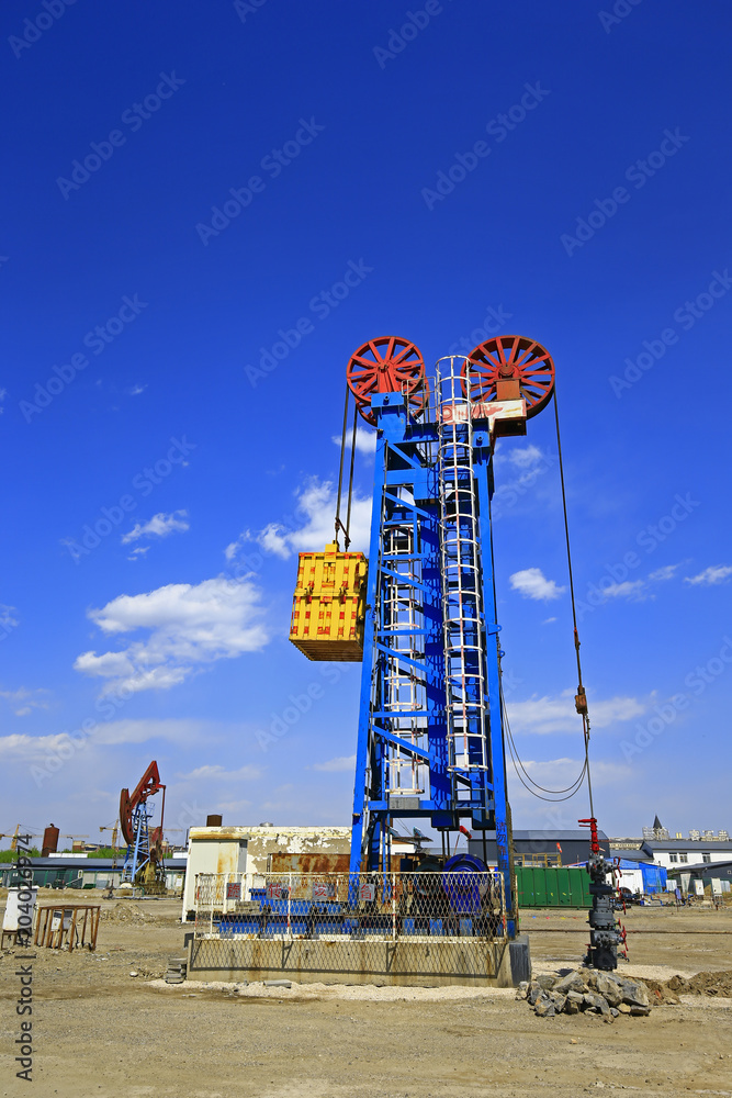 The oil pump, industrial equipment The oil pump, industrial equipment
