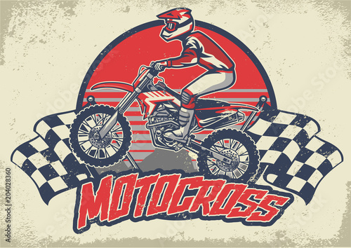vintage motocross design