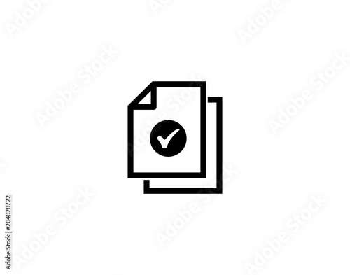 Document approval icon