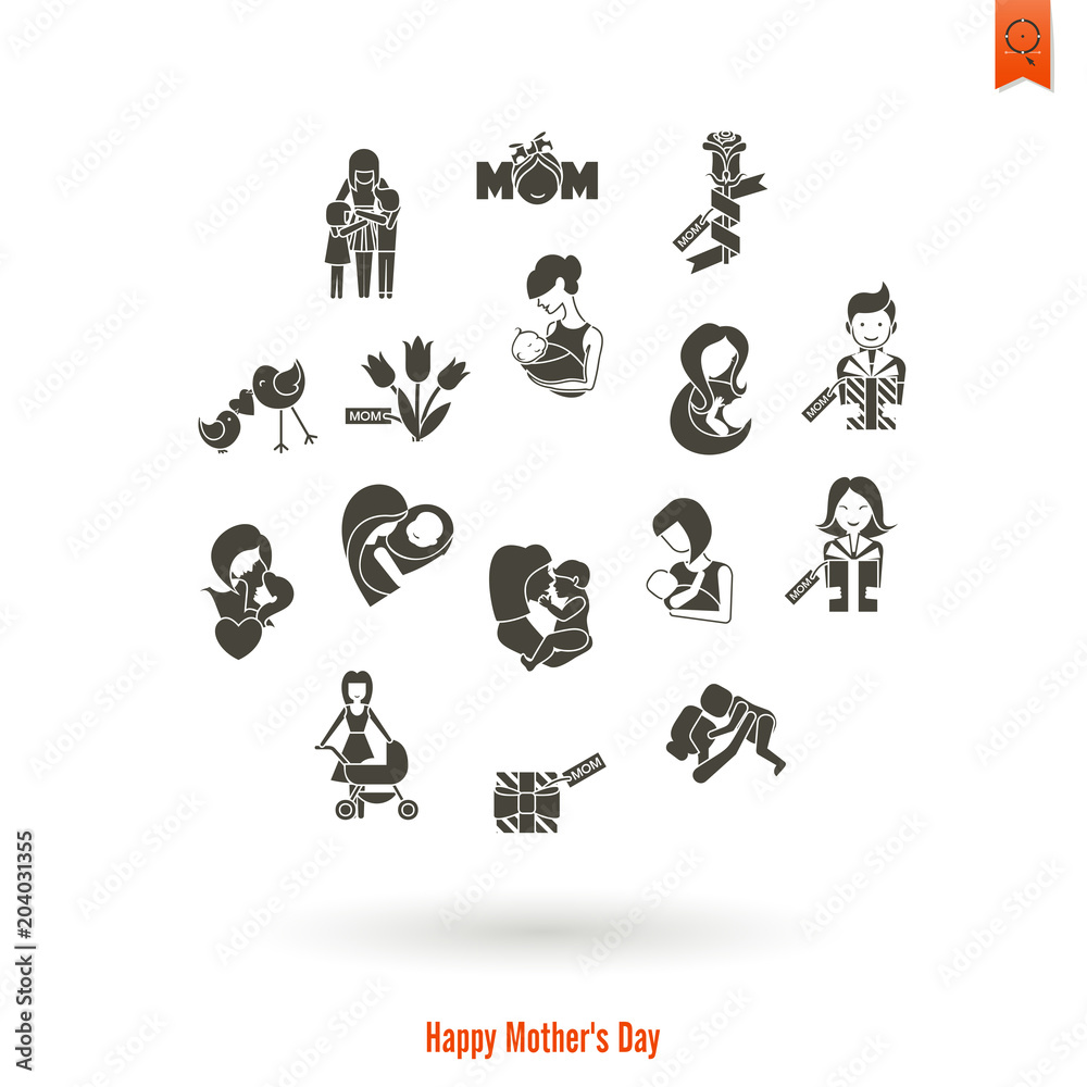 Happy Mothers Day Icons Happy Mothers Day Icons