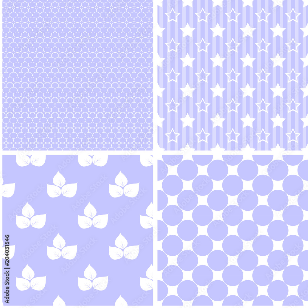 Pastel retro different vector seamless patterns Pastel retro different vector seamless patterns