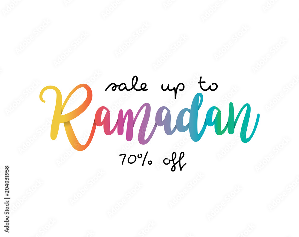 Ramadan Sale Illustration for Business or Company