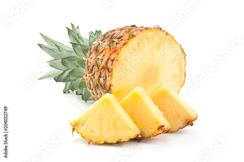 Pineapple tropical fruit closeup