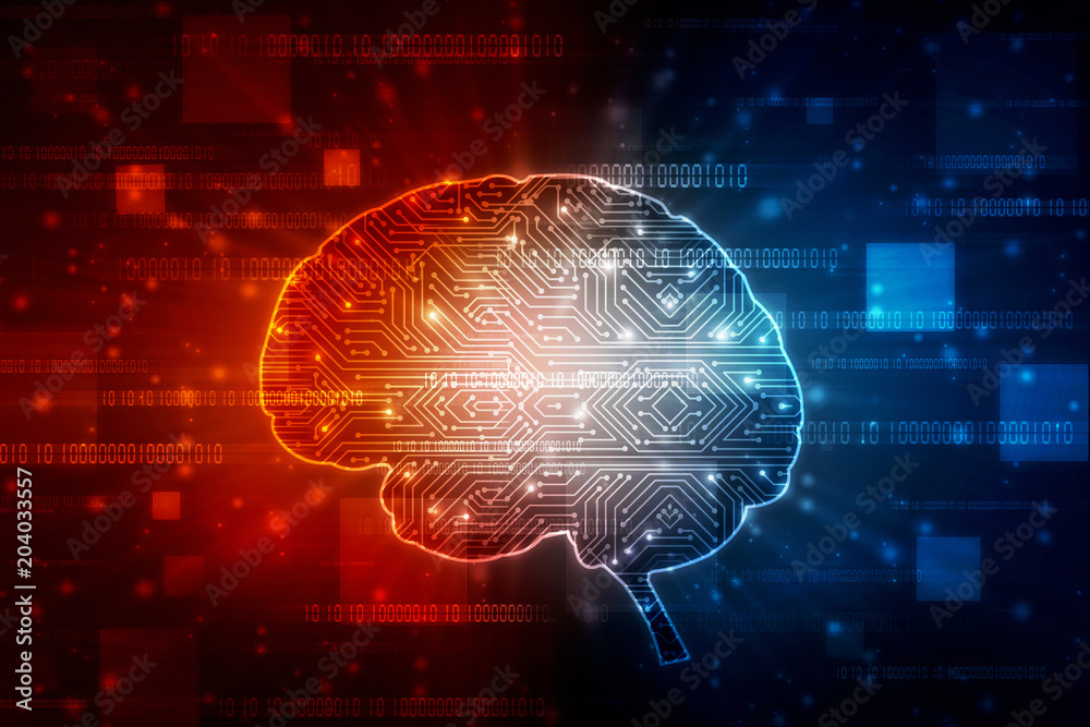 2d illustration Concept of thinking, background with brain, Abstract Artificial intelligence. Technology web background
2d illustration Concept of thinking, background with brain, Abstract Artificial intelligence. Technology web background