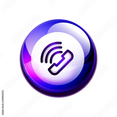 Phone support call center button