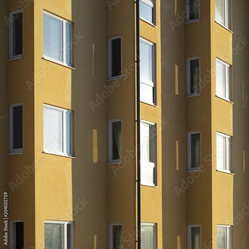 Closeup of modern Swedish architecture. © a40757se