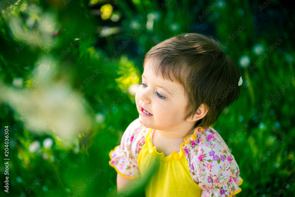 little girl in summer in the park. Portrait of a cute little girl in summer. Children's Day June 1. The first day of summer
little girl in summer in the park. Portrait of a cute little girl in summer. Children's Day June 1. The first day of summer