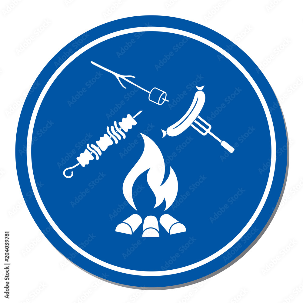 Grilled sausage, zephyr and kebab icon Grilled sausage, zephyr and kebab icon