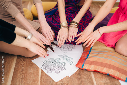 Women's success team concept.