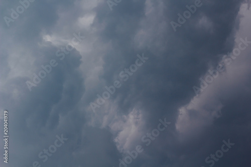 Dark clouds before heavy raining 