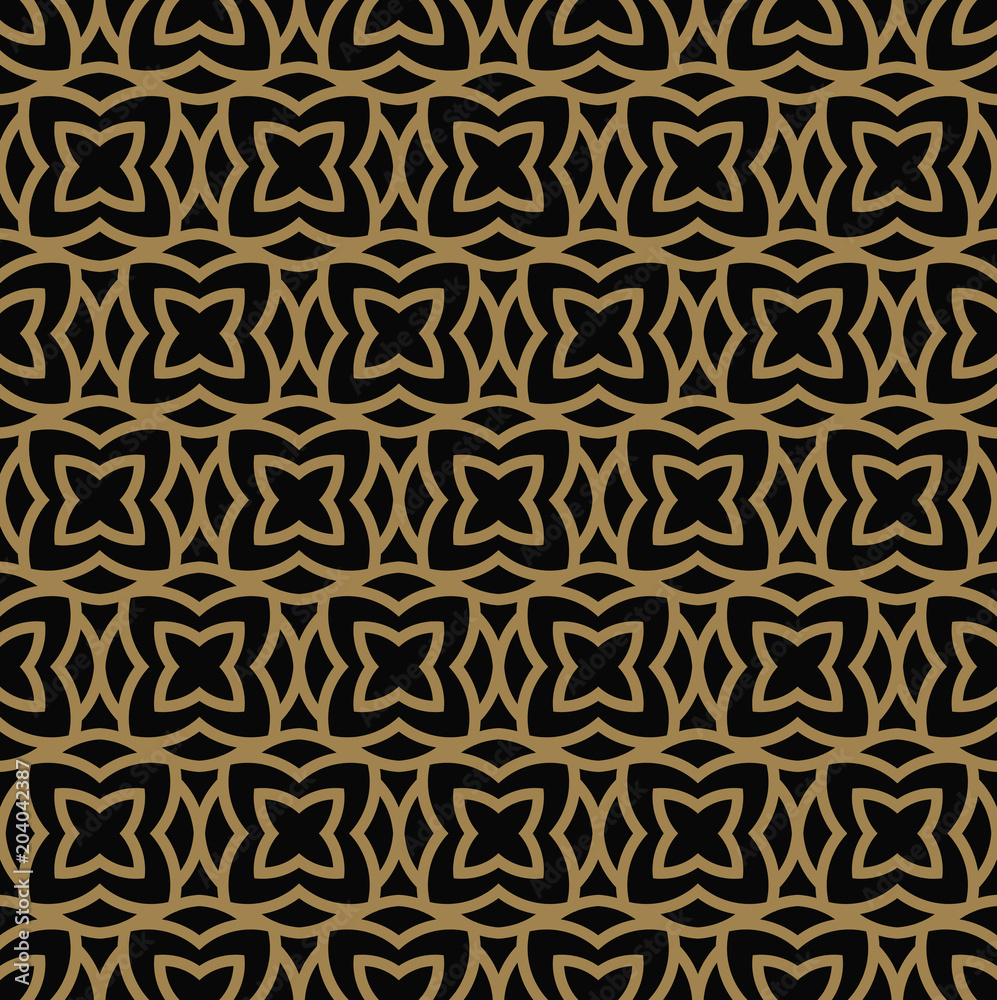Abstract seamless pattern. Geometric line gold ornament. Ornamental stylish background. Abstract seamless pattern. Geometric line gold ornament. Ornamental stylish background.