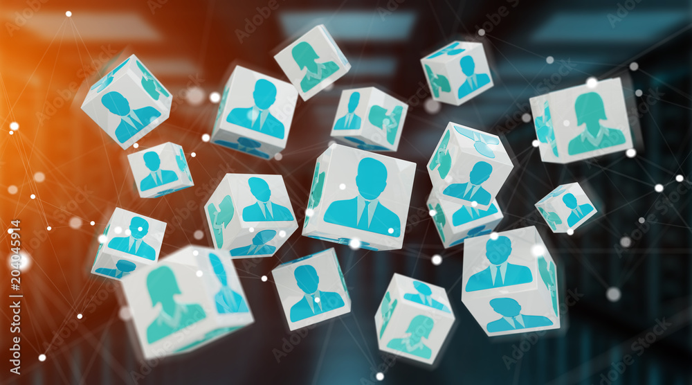 Candidate for a job cube illustration 3D rendering Candidate for a job cube illustration 3D rendering