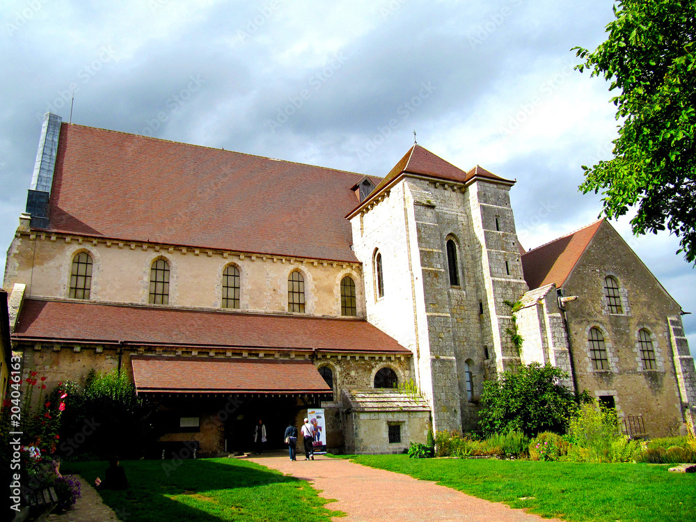 CHARTRE,  Old Church, Collegiale St. Andre. Eure-et-Loir department, Centre region, France, Europe