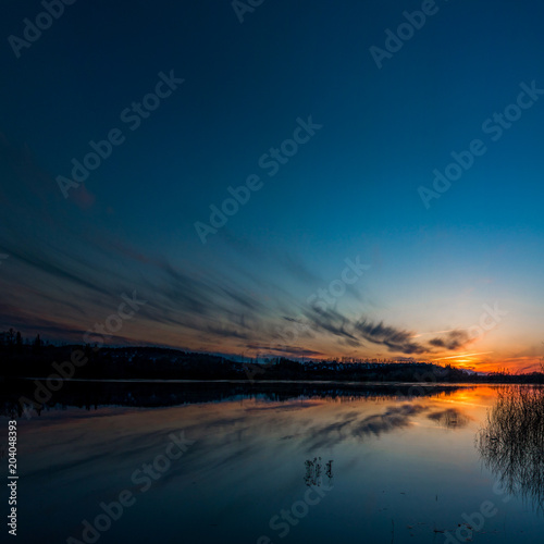 Sunset over the water / Закат над водой © Sergey Panagushin