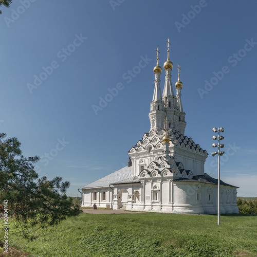 Russian Orthodox Church of the Icon of the Mother of God Hodegetria in the Predtechensky Viazemsky Monastery. Russia. Vyazma. photo