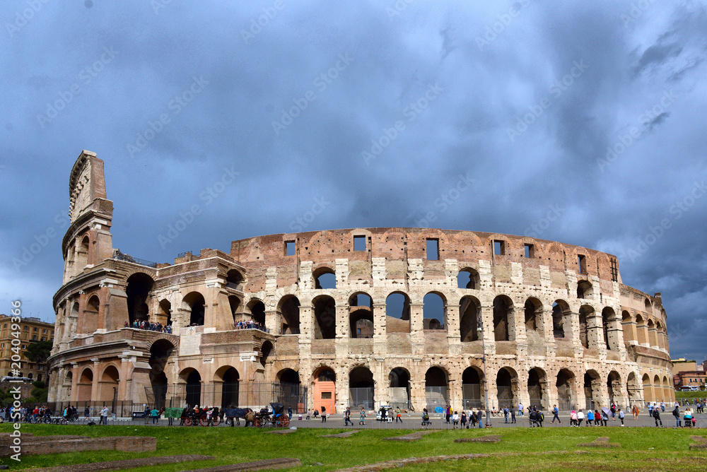.ITALY, ROMA, 05, MAY, 2016, Colosseum (Coliseum) in Rome, Italy.ITALY, ROMA, 05, MAY, 2016